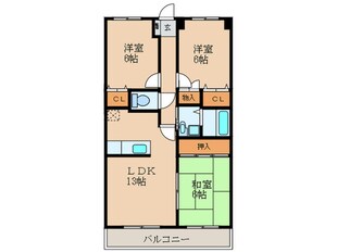 レジデンス高屋敷の物件間取画像